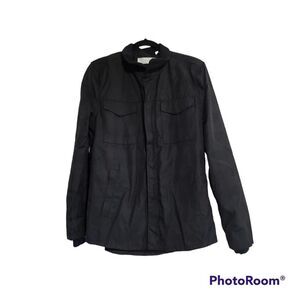 Five Four mens jacket S Black Zip Fronts Pockets